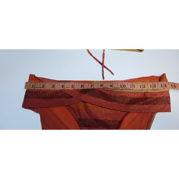 Robin Piccone Women's Greta Top Brallete Bikini Swim Bottom Mid Rise Medium NEW - Picture 4 of 8